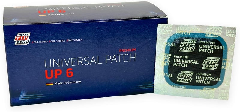 Rema Tip Top 50 UP6 Universal Tire Repair Patches - Square Blue Back - Image 1
