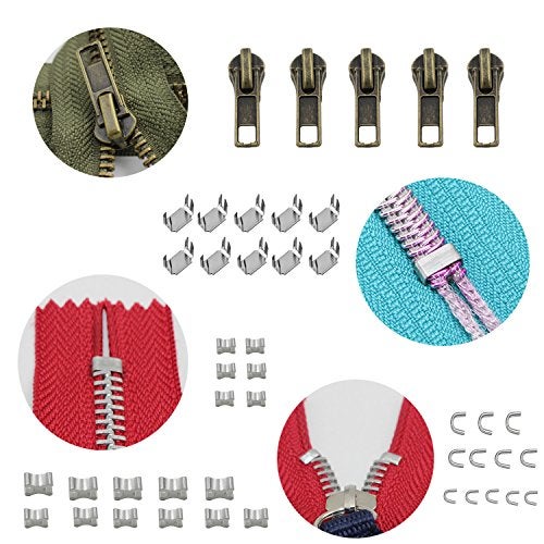 YaHoGa 143 PCS Zipper Repair Kit Zipper Replacement with Install Plier for Bags, Jackets, Tents, Backpacks, Sleeping Bag - Image 4