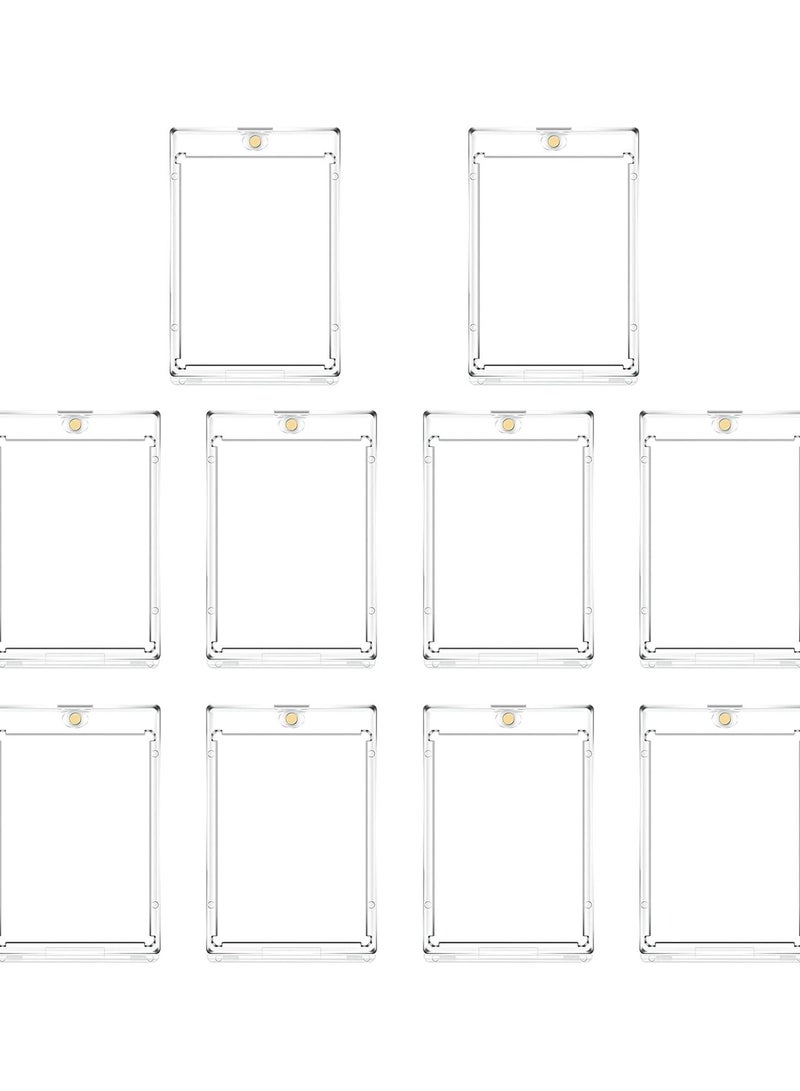 GGOOT 10pcs Magnetic Card Holder, Trading Card Hard case, Card Protector Hard Plastic, Hard Card Sleeves Display case for Standard Collection Cards  - Image 1