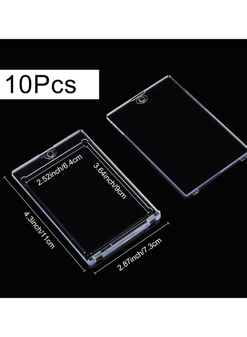 GGOOT 10pcs Magnetic Card Holder, Trading Card Hard case, Card Protector Hard Plastic, Hard Card Sleeves Display case for Standard Collection Cards  - Image 4