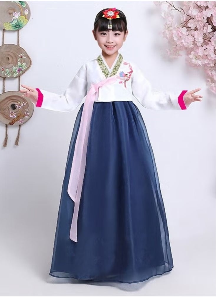 Generic - Girl Hanbok Dance Dress Korea Traditional Dress Cosplay Outfit National Costume Kids Dance Performance Wear - Image 1
