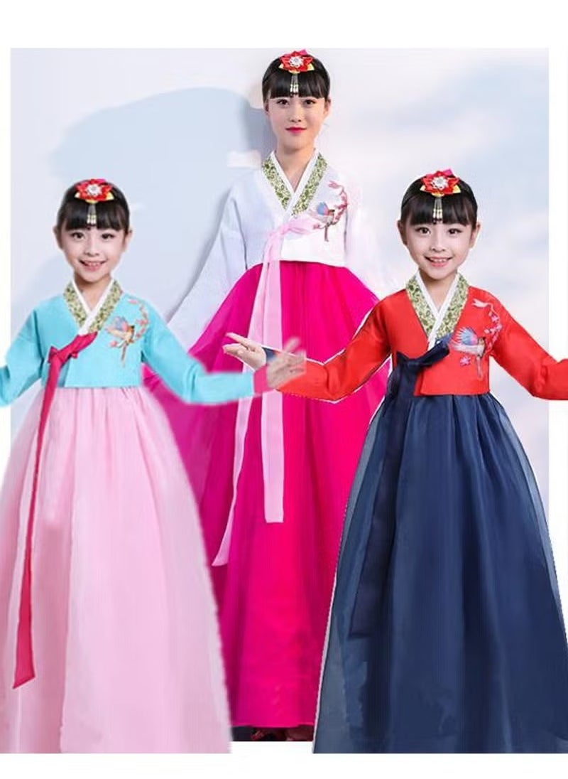 Generic - Girl Hanbok Dance Dress Korea Traditional Dress Cosplay Outfit National Costume Kids Dance Performance Wear - Image 1