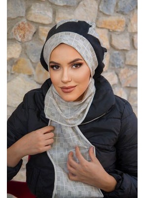 Aişe Tesettür Aisha Hijab Scarf and Beret - 30202  - Image 1