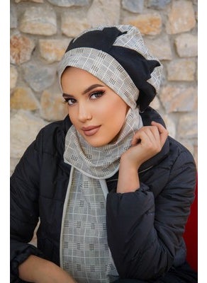 Aişe Tesettür Aisha Hijab Scarf and Beret - 30202  - Image 2