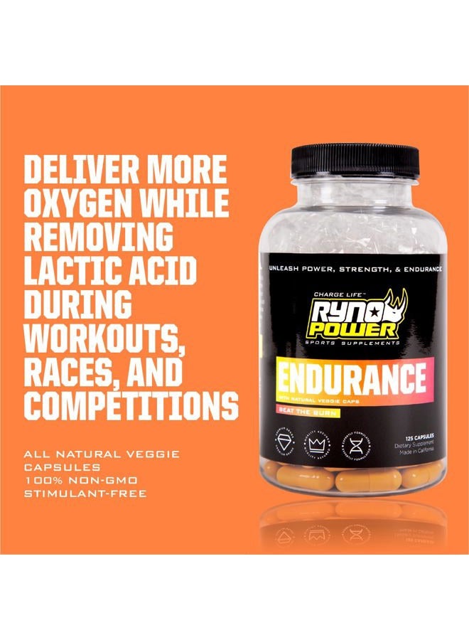 Ryno Power Endurance Stimulant-Free Energy Supplement Tablet 125 Tablets Orange - Image 5