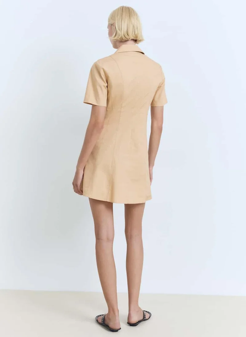 MANGO Short Shirt Dress