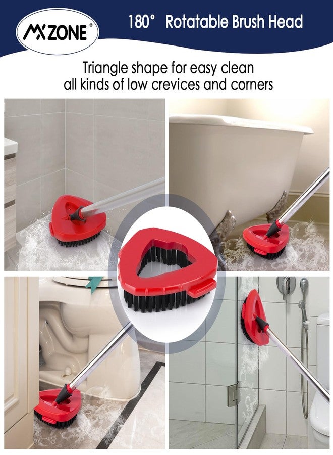 MXZONE Scrubber Mop Head Replacement Compatible with O Cedar EasyWring 1 Tank System, Spin Mop Scrub Brush Head, Hard Bristle Cleaning Brush Attachment for Kitchen Tile Floor, Not Fit RinseClean - Image 4