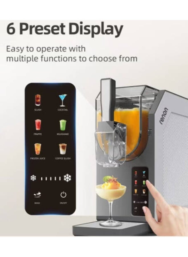 Renon Professional Slushie Ice Maker SIM1901 250W 1.9L Fast Cooling, 6 Presets No Ice Needed Frozen Drink Machine in 30 Minutes | SIM1901 - Image 5