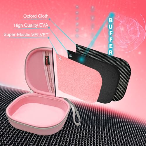 XANAD Hard Case for JBL Tune 520BT/720BT/510BT/660NC/700BT/710BT/760NC/750BTNC/ 660 BTNC/560BT/500BT/E45BT or JBL Live 650BTNC / 460NC / 400BT / 500B Headset (Pink) - Image 3