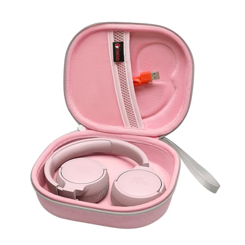 XANAD Hard Case for JBL Tune 520BT/720BT/510BT/660NC/700BT/710BT/760NC/750BTNC/ 660 BTNC/560BT/500BT/E45BT or JBL Live 650BTNC / 460NC / 400BT / 500B Headset (Pink) - Image 1