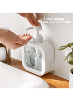 Oasisgalore 10 Oz Refillable Soap Dispenser for Bathroom & Kitchen Sink - Liquid with Waterproof Label  - Image 3