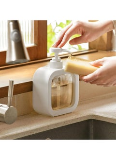 Oasisgalore 10 Oz Refillable Soap Dispenser for Bathroom & Kitchen Sink - Liquid with Waterproof Label  - Image 4