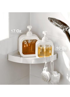 Oasisgalore 10 Oz Refillable Soap Dispenser for Bathroom & Kitchen Sink - Liquid with Waterproof Label  - Image 5