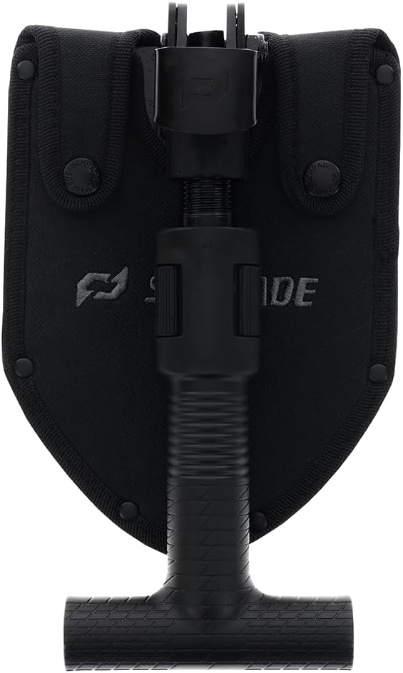 SCHRADE مجرفة شرايد دلتا كلاس باي ديرت 1 رطل مع قدرات طي متينة من فولاذ 3Cr بتشطيب أكسيد أسود للاستكشاف في الهواء الطلق والمشي في الطبيعة - Image 2