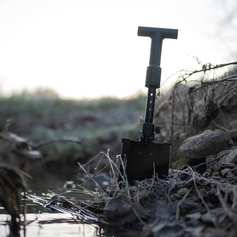 SCHRADE مجرفة شرايد دلتا كلاس باي ديرت 1 رطل مع قدرات طي متينة من فولاذ 3Cr بتشطيب أكسيد أسود للاستكشاف في الهواء الطلق والمشي في الطبيعة - Image 5