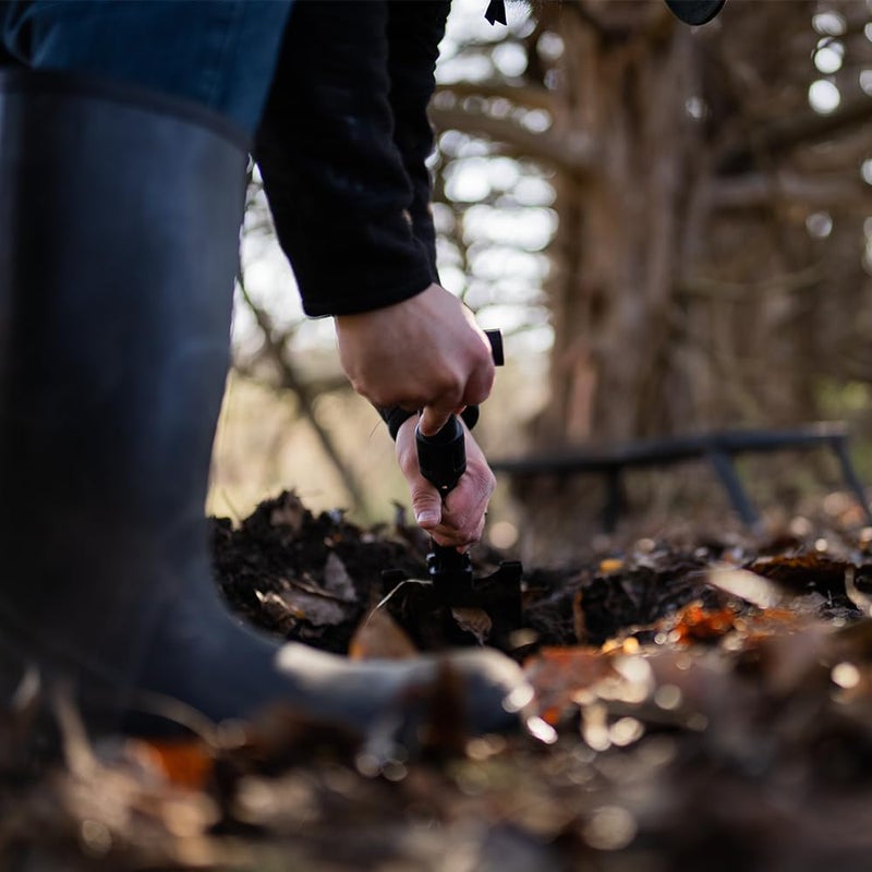 SCHRADE مجرفة شرايد دلتا كلاس باي ديرت 1 رطل مع قدرات طي متينة من فولاذ 3Cr بتشطيب أكسيد أسود للاستكشاف في الهواء الطلق والمشي في الطبيعة - Image 4