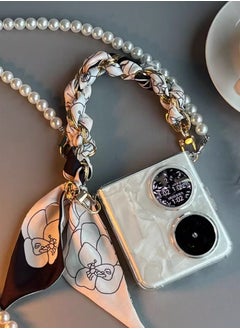 ماركة غير محددة مناسب لغطاء هاتف OPPO Find N3 القابل للطي المتقاطع اللؤلؤي الرفيع للغاية  - Image 1