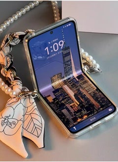ماركة غير محددة مناسب لغطاء هاتف OPPO Find N3 القابل للطي المتقاطع اللؤلؤي الرفيع للغاية  - Image 2