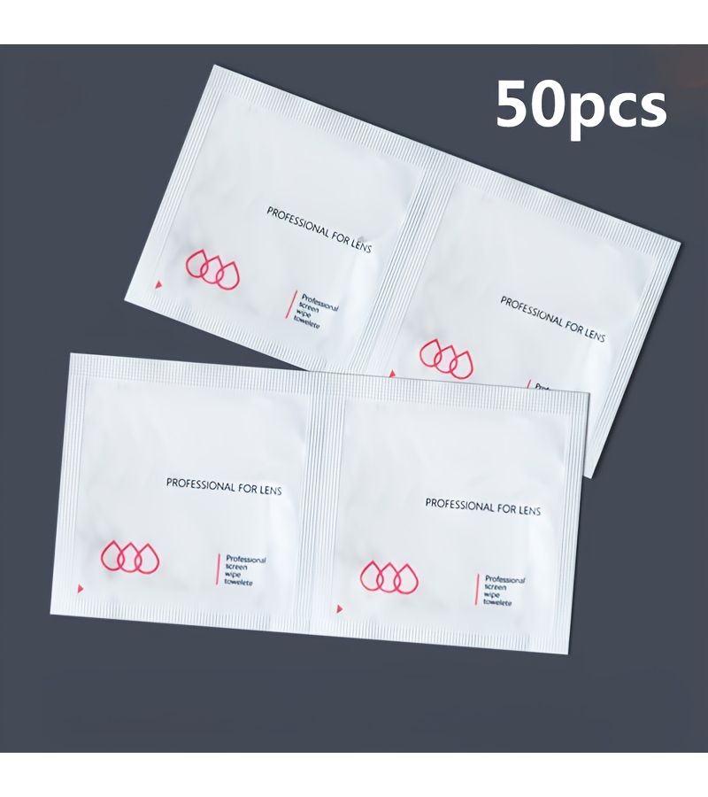 50 Pieces Portable Wet Wipes for Smartphones Glasses Screens Cleaning Non Wipes Tech Office Home Use - Image 5