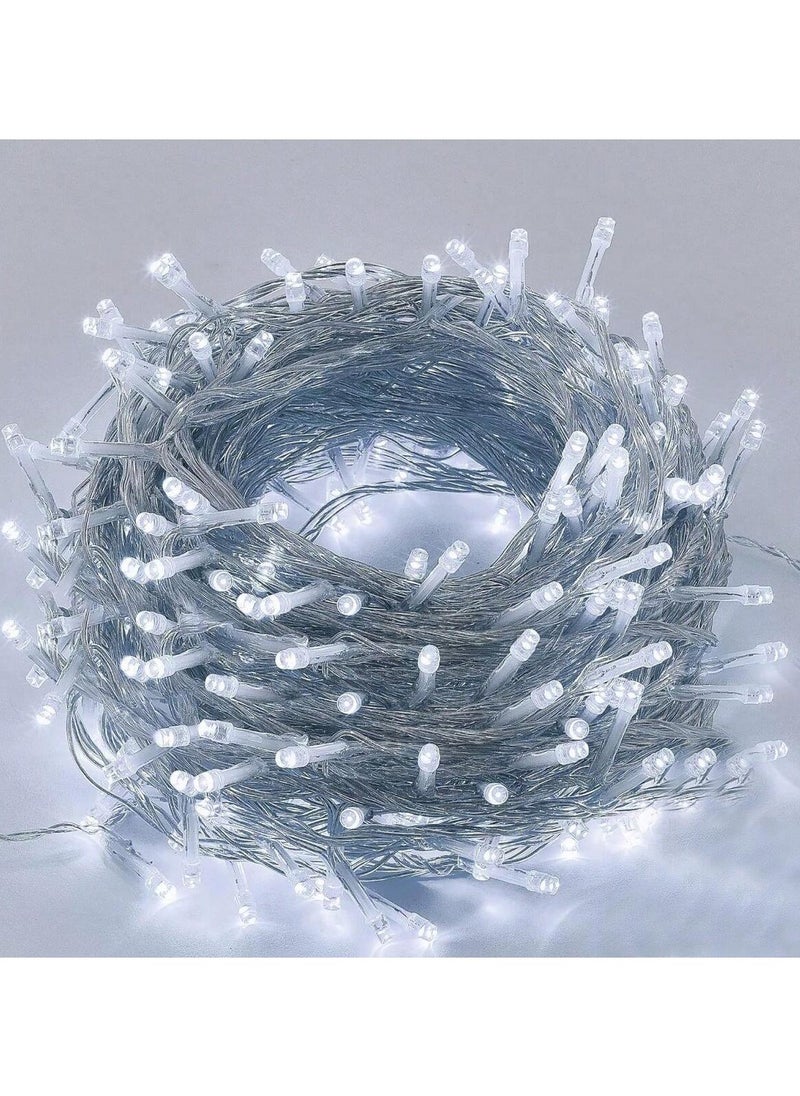 Generic USB-Powered Silvery Wire Fairy String Lights – 10m with 100 LEDs, 8 Lighting Modes, Remote Control – Perfect for Christmas, Weddings, Ramadan, Diwali, and Festive Home Decorations  - Image 1