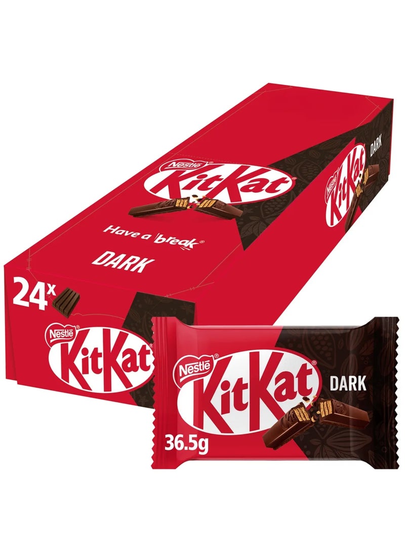 KitKat شوكولاتة داكنة 4 أصابع 36.5 جرام عبوة من 24 - Image 1