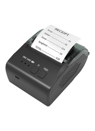 58mm Portable Mini Thermal Receipt Printer USB & BT Connection 2 inches Wireless Printer High Speed with 1 Roll Paper Inside Compatible with iOS Android Windows for Restaurant Sales Retail Shop - pzsku/Z756D048F45D65EF984FFZ/45/_/1687142683/15d42fc0-0be6-4ee5-b86d-f70e918025b1