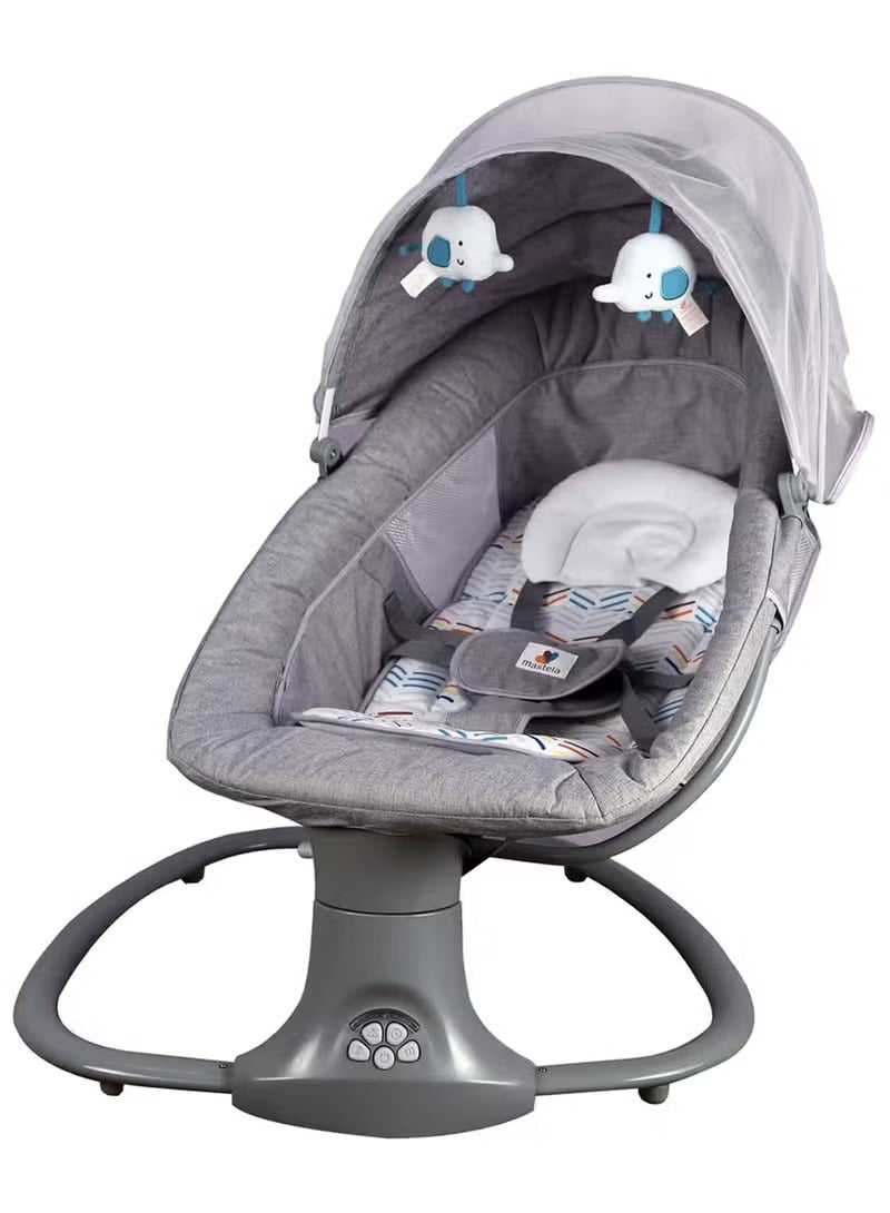 3 in 1 Deluxe Baby Bassinet  Multi Functional Rocker Sleeper with Music Vibration  Mosquito Net Toy Bar - Image 1