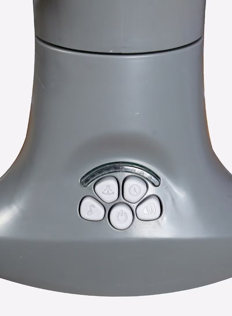 3 in 1 Deluxe Baby Bassinet  Multi Functional Rocker Sleeper with Music Vibration  Mosquito Net Toy Bar - Image 4