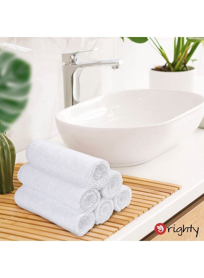Orighty 6-Pack White Hand Towels - Quick Drying & Absorbent Microfiber Gym Towels 16x28 inches - Lightweight & Thin White Yoga Towel - Multi-Purpose Camping Towel for SPA, Hotel & Bathroom - Image 4
