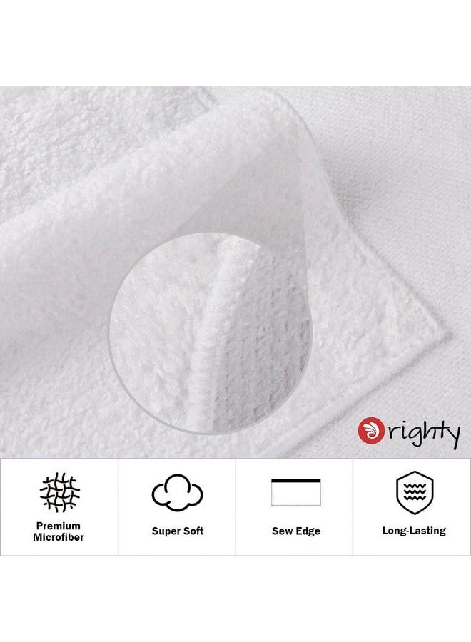 Orighty 6-Pack White Hand Towels - Quick Drying & Absorbent Microfiber Gym Towels 16x28 inches - Lightweight & Thin White Yoga Towel - Multi-Purpose Camping Towel for SPA, Hotel & Bathroom - Image 2