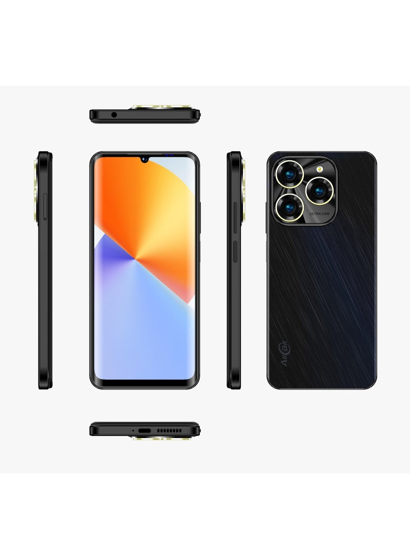 أول كول AllCall Magic 60، ذاكرة الوصول العشوائي: (4+8) 12 جيجابايت + ذاكرة القراءة فقط: 64 جيجابايت، شاشة 6.8 بوصة 720*1600 IPS HD+، بطارية 5160 مللي أمبير، لون أسود لامع