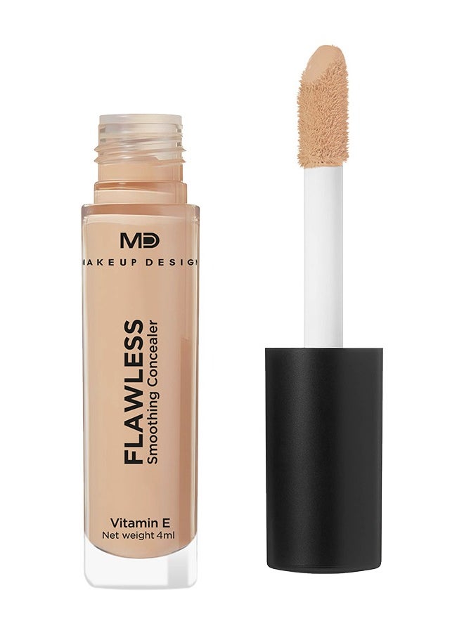 MD MAKE UP DESIGN MD Flawless Concealer Liquid, Vitamin E and Medium-High Coverage, 06 Dark,4 ml  - Image 1