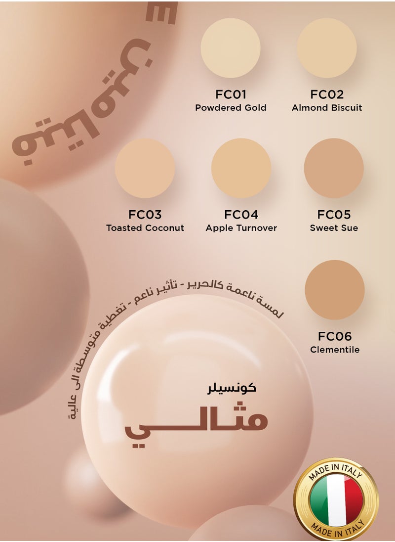 MD MAKE UP DESIGN MD Flawless Concealer Liquid, Vitamin E and Medium-High Coverage, 06 Dark,4 ml  - Image 5