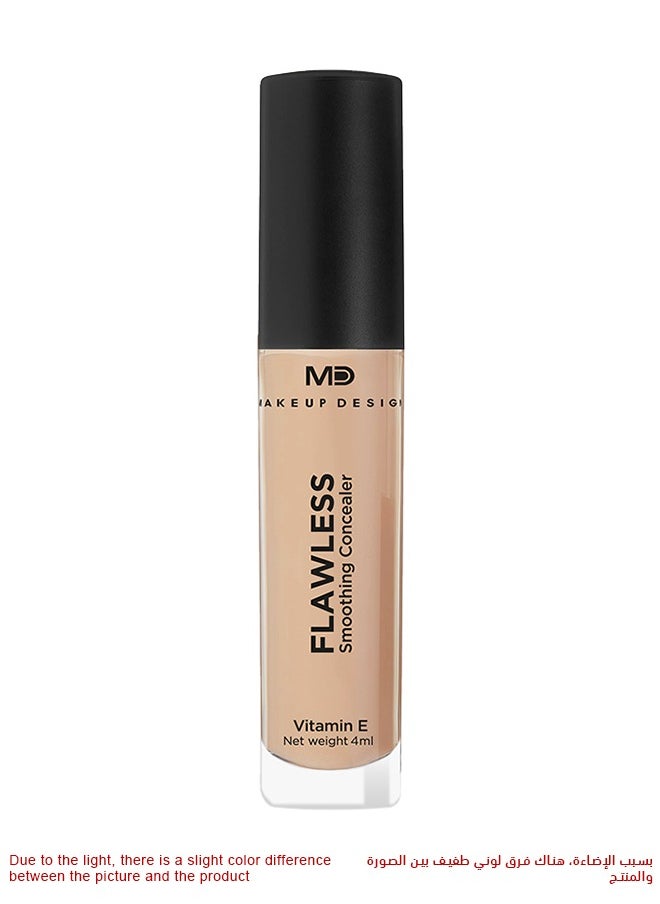 MD MAKE UP DESIGN MD Flawless Concealer Liquid, Vitamin E and Medium-High Coverage, 06 Dark,4 ml  - Image 2