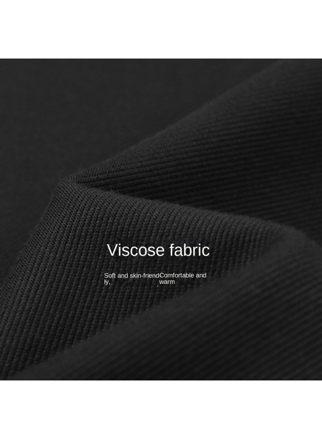 Septwolves Anti-static】men's Twill Knitted Brushed Elastic Semi-elastic Casual Knit Pants For Men In Autumn And Winter - Image 3