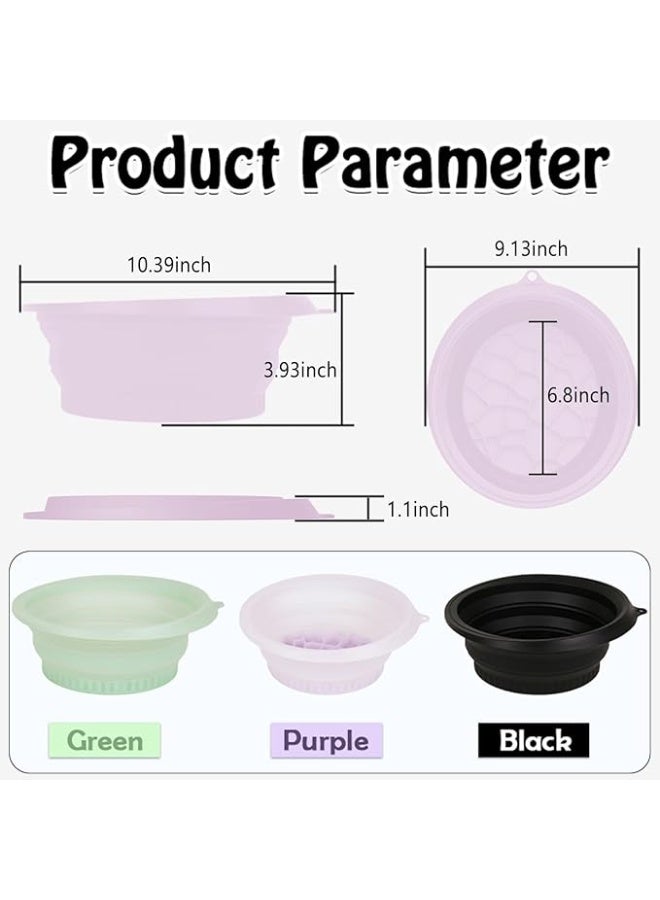 Generic Ice Face Bowl with Built-In Icetray  Quick Cooling Foldable and Hanging Design for Easy Storage and Carrying, Dipping Face Ice Bath at Home and Travel  - Image 2