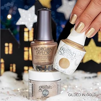 Harmony Gelish Gelish Nail Polish Gilded In Gold Gold Metallic 15 ml - Image 2