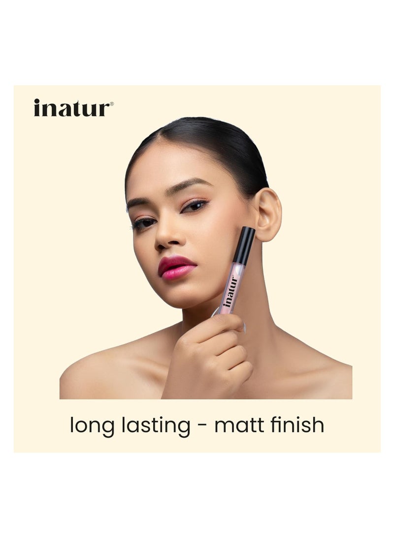 INATUR Lip Gloss 2 ml  100% Natural  Long Lasting Hydrating For Plum and  Shiny Lips  Suitable For All Tones - Image 4