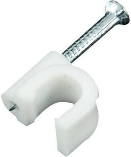PVC White Cable Clip 32mm 15 Pcs  - Image 1