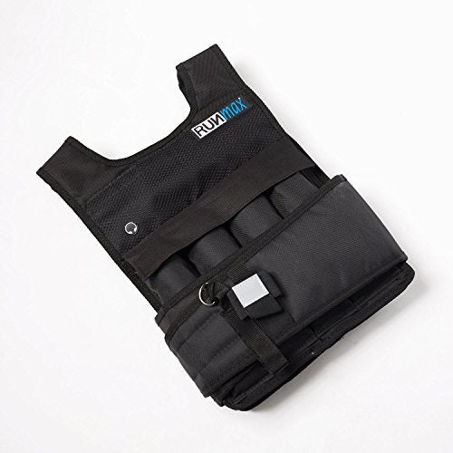 RUNmax rf20nop Run Fast 12lb-140lb Weighted Vest (without Shoulder Pads, 20lb),Black - Image 3