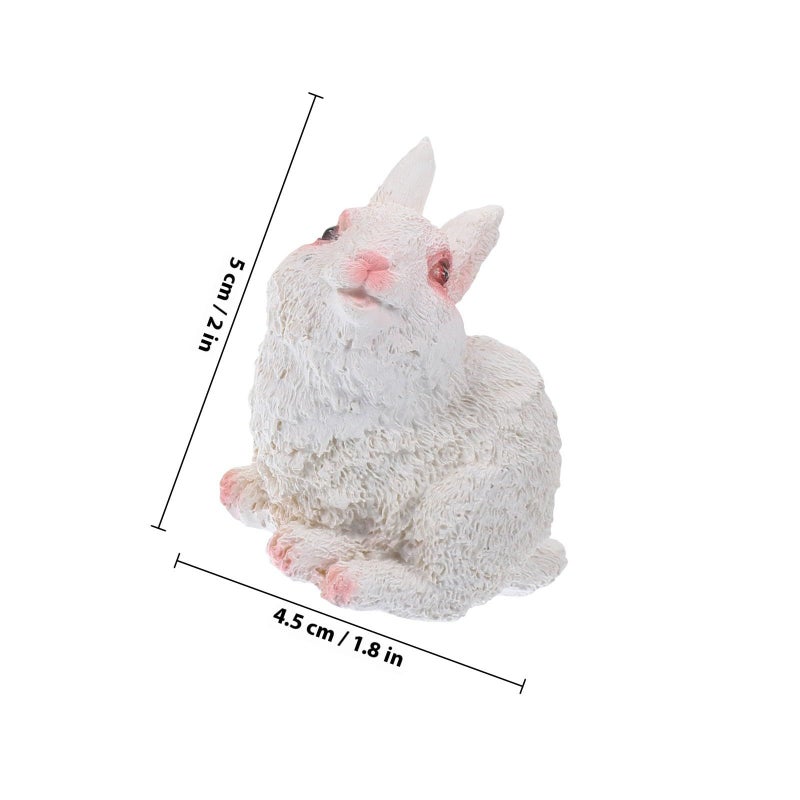 Resin Bunny Figurines Set of 3 for Garden Decor Carrot Design - Image 3