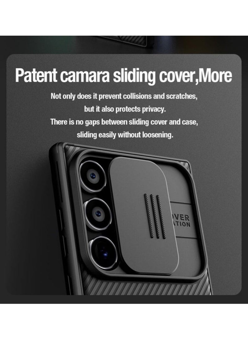 Raxoom Samsung Galaxy S24 Ultra Case Cover Nillkin Camshield Pro Case With Slide Camera Lens Protection PC Back & TPU Frame Bumper Protection for Samsung Galaxy S24 Ultra (Black, Samsung Galaxy S24 Ultra) - Image 2