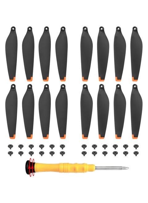 (16 Pcs) Low-Noise Propellers for DJI Mini 4 Pro/Mini 3 Pro – Quick-Release Replacement Blades, Compatible with DJI Mini Series Drones