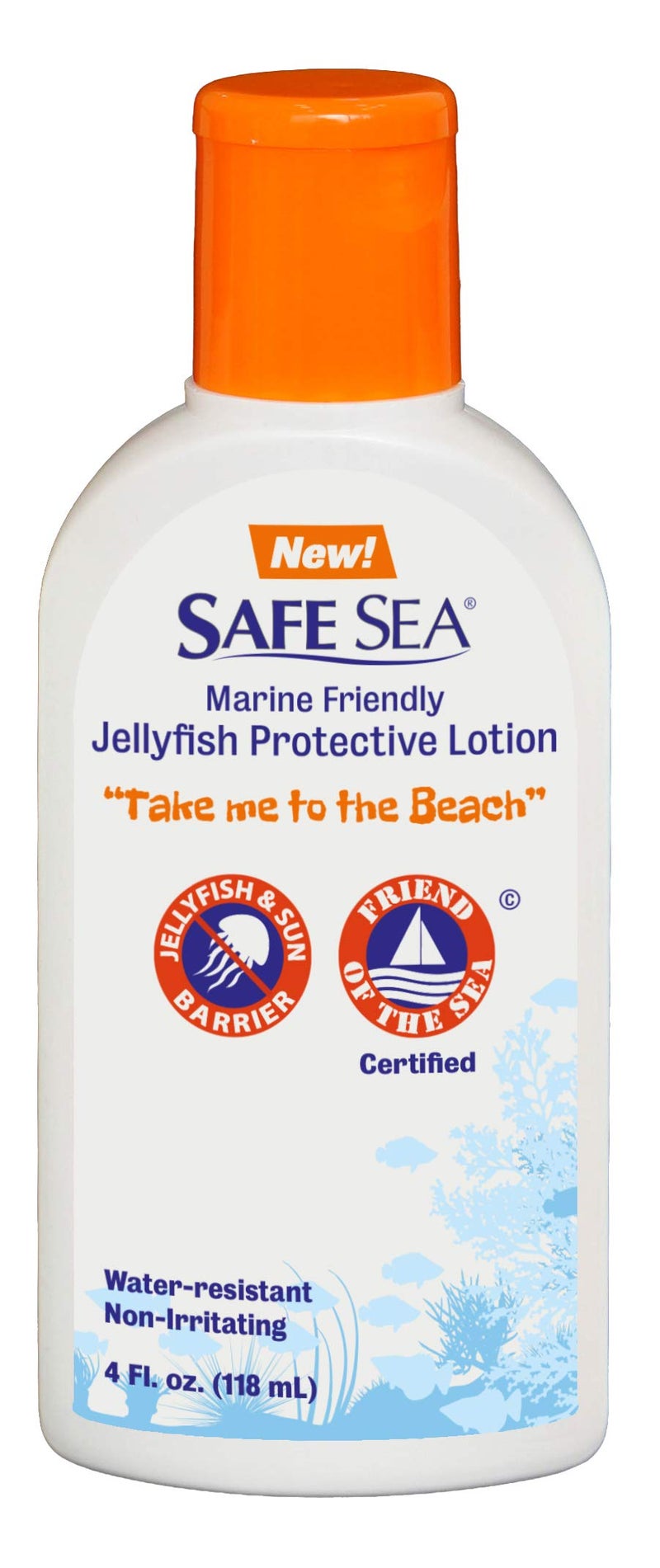 Safe Sea Anti Jellyfish Lotion Non Toxic Waterproof NonSPF Repellent Protects Against Sea Lice Fire Coral Jelly Stings 1 pack