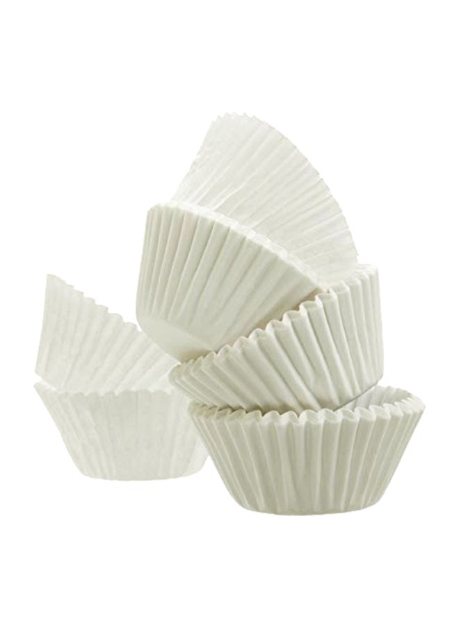 قوالب كب كيك من 500 قطعة أبيض 10سم