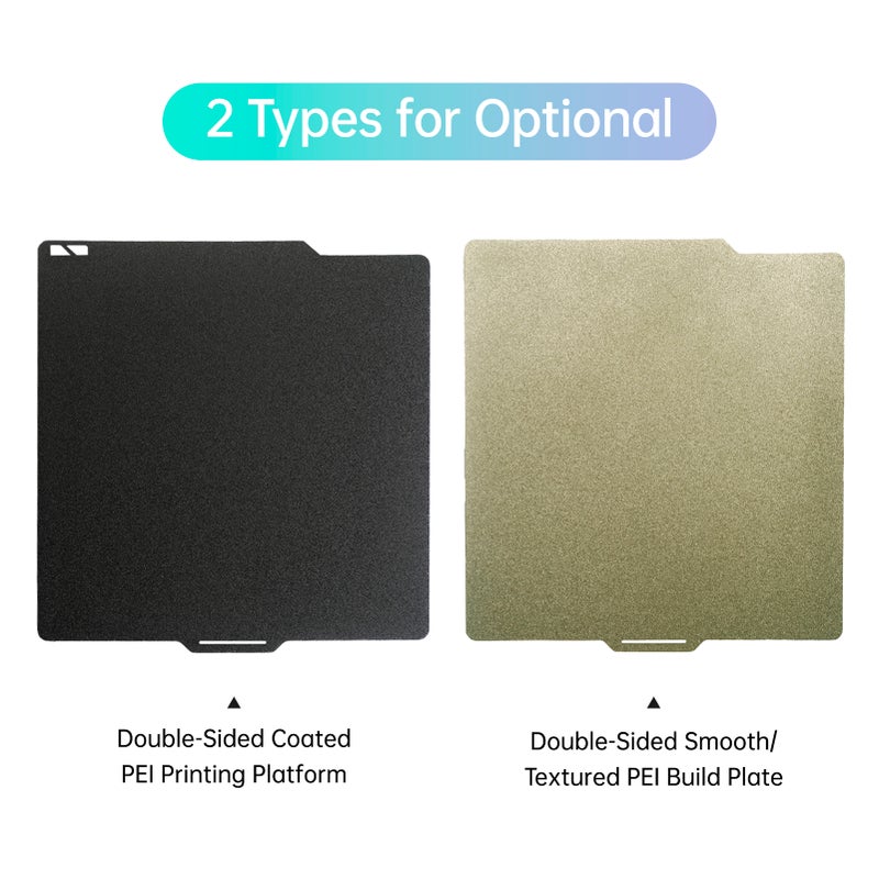 PEI Build Plate Sheet 257x257mm Spring Steel Plate Double-Sided Coated PEI Printing Platform Compatible with Bambu X1/X1C/X1E/P1P/P1S/A1 3D Printer Stable Molding and Easy Demolding - Image 2