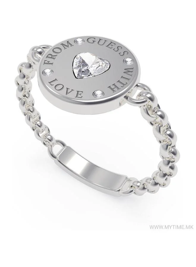 GUESS Crystal Detail Single Circle Ring