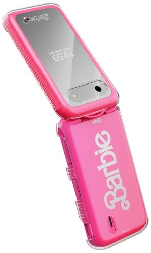 Nakedcellphone غطاء شفاف لهاتف HMD باربي (نسخة الولايات المتحدة فقط)، غلاف صلب رقيق شفاف (حماية الشاشة، قبضة منقوشة) - Image 5