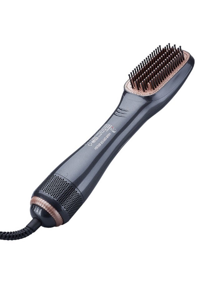 Sharpdo - 3 In 1 Hair Dryer Brush & Straightener Brush, Professional Powerful Ceramic Tourmaline Ionic Hot Air Brush, 3 Heat/2 Speed Settings One Step Hair Dryer And Styler For All Hair Types (Black) - Image 1