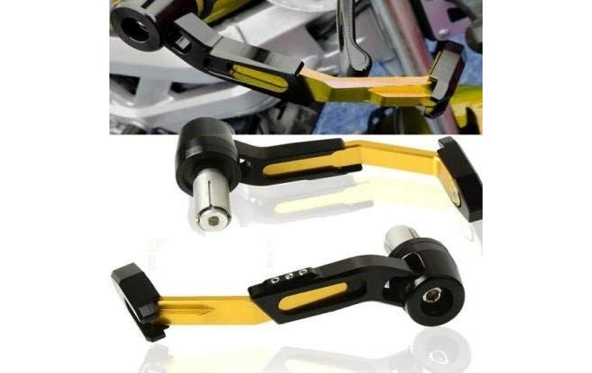 RANARP Motorcycle Adjustable Brake Clutch CNC Lever Protector Guard (Gold) - Image 1
